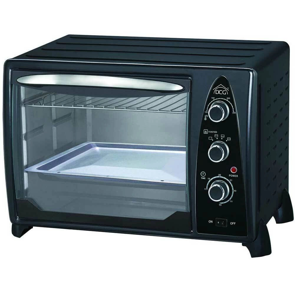 Forno Elettrico Ventilato 35 Litri 1500W Con Timer e Termostato DCG MB9835N Nero