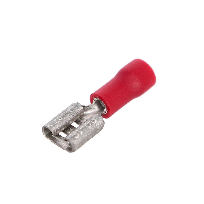TERMINALE FEMMINA MM 6,3 ROSSO 10P