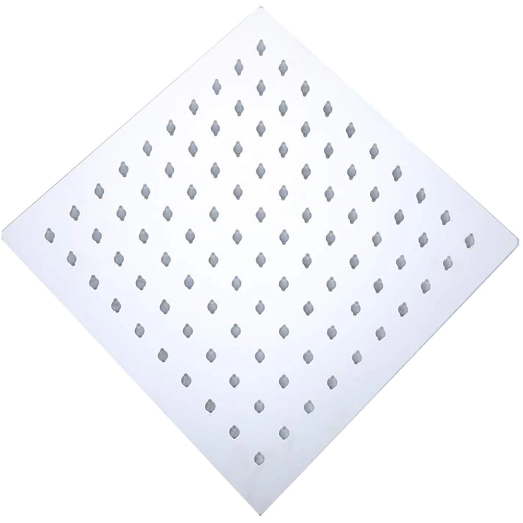 Soffione doccia quadrato in acciaio 20 25 30 40, misura 40x40
