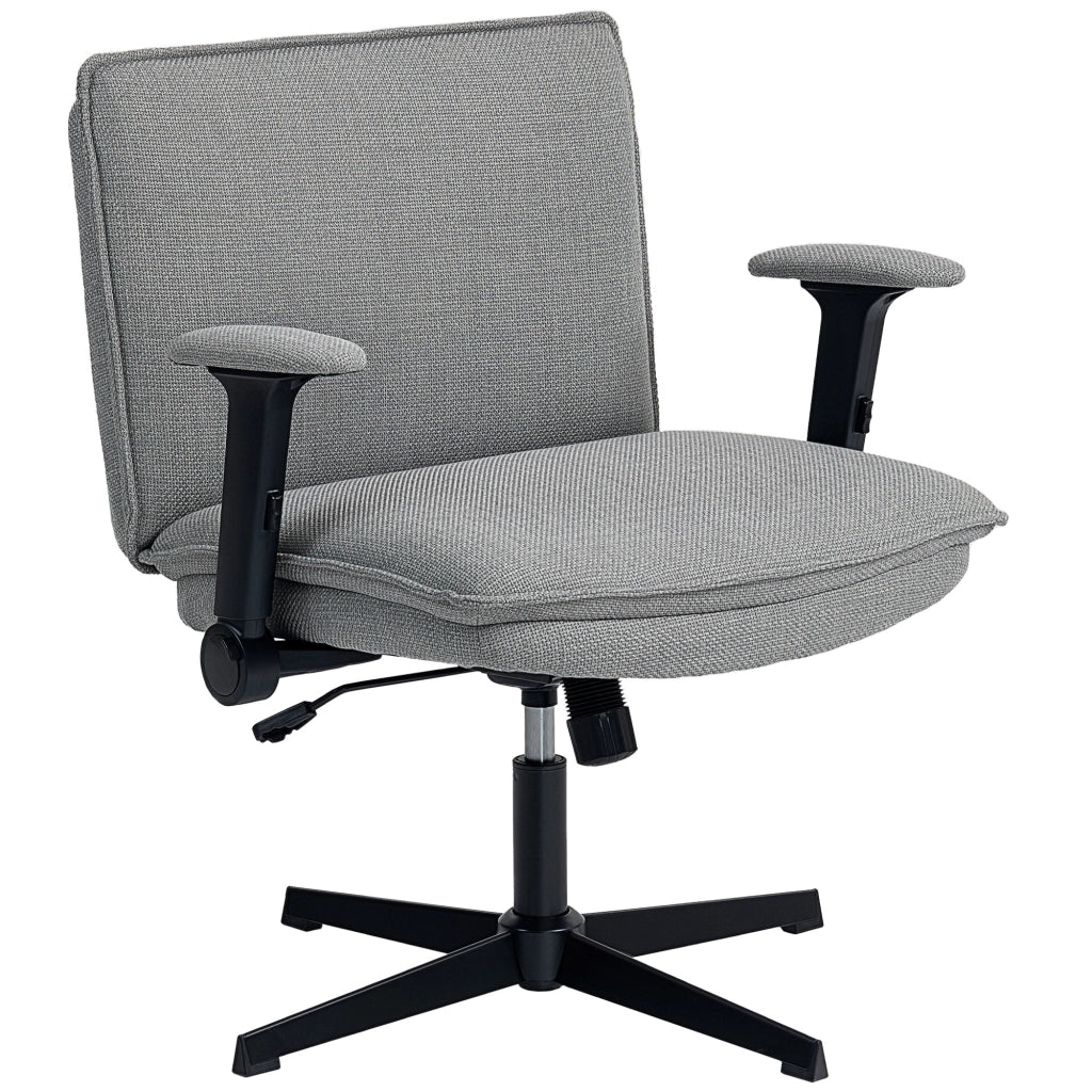Sedia da Ufficio con Braccioli Regolabili e Schienale Grigio ¨C Minimal ¨C 60x60x110 cm