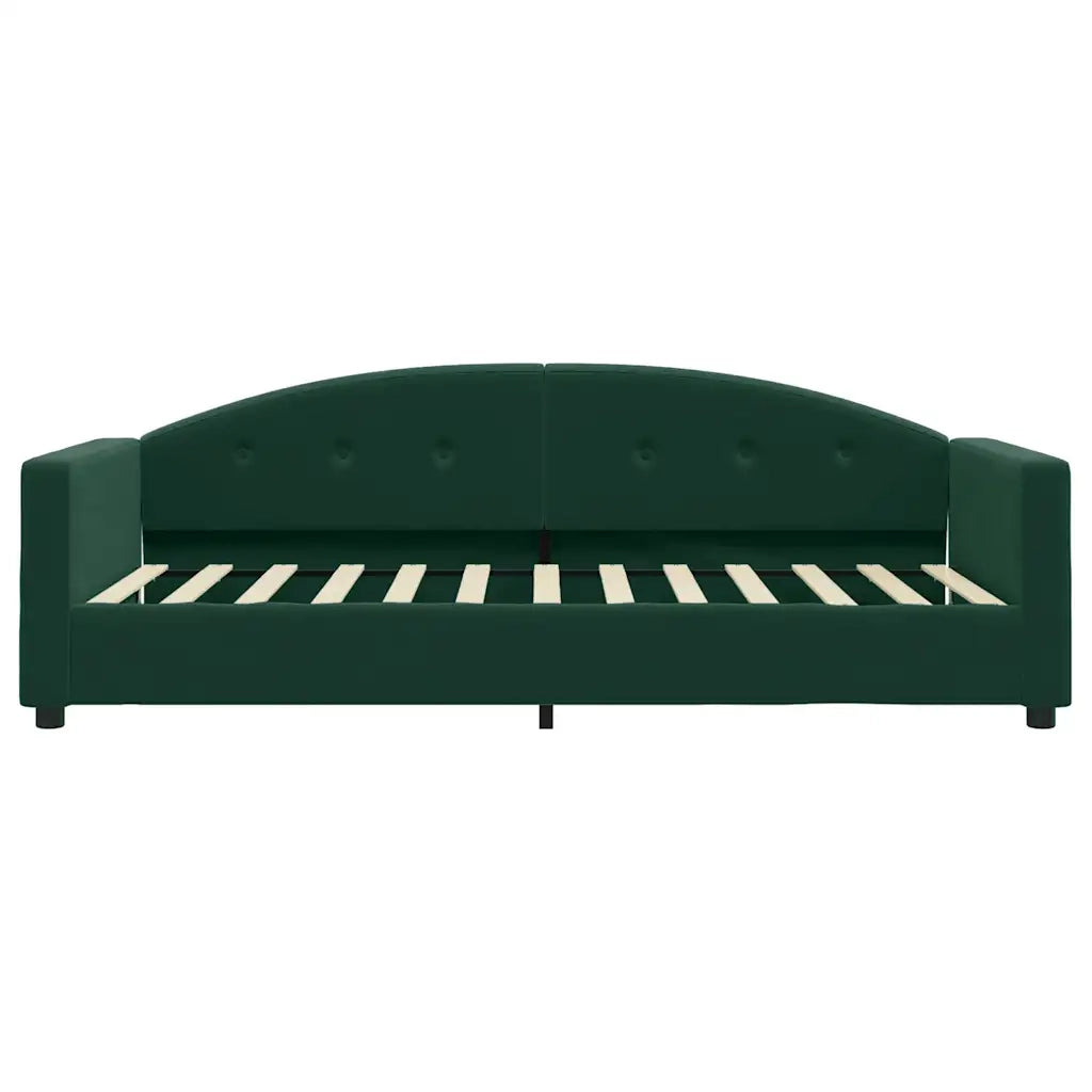 Letto da Giorno Verde Scuro 90x200 cm in Velluto 354138