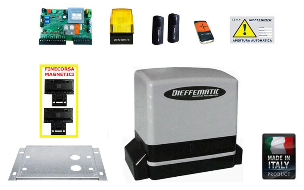 Kit Con Encoder Motore Automazione Cancello Scorrevole Automatico 230V 220V 600K