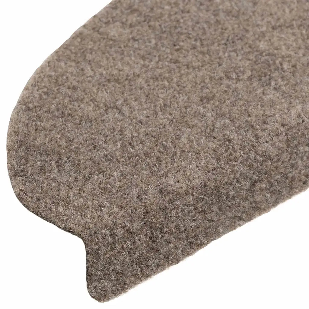 Tappetini per scale autoadesivi 5 pz | Gradini per Scale 65x21x4 cm beige semicircolari grandi