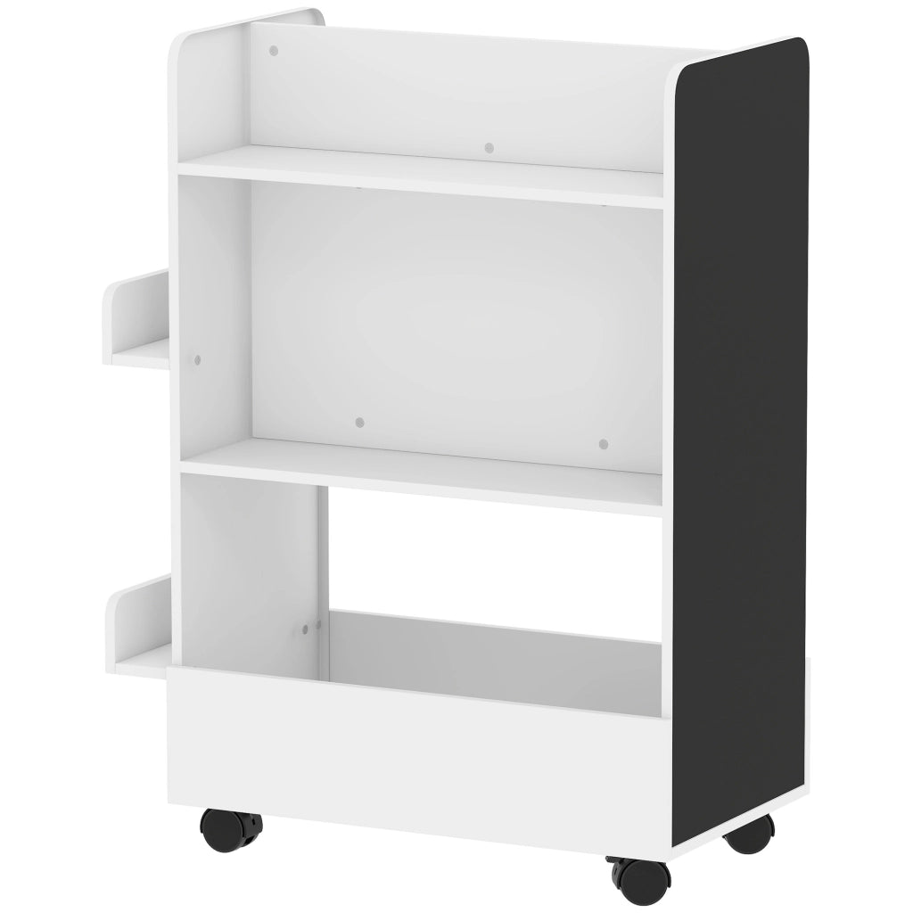 Libreria per Bambini con Lavagna e Ruote ¨C Minimal ¨C Bianco