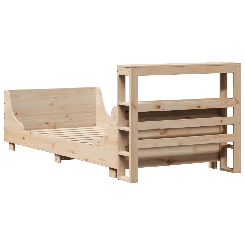Letto senza Materasso 90x200 cm in Legno Massello di Pino 3306468