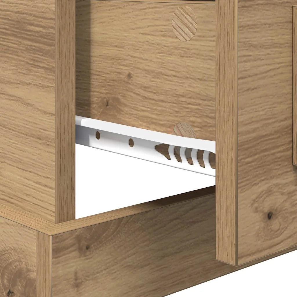 Armadio da Notte Rovere artigianale 50 x 50 x 60 cm 881409
