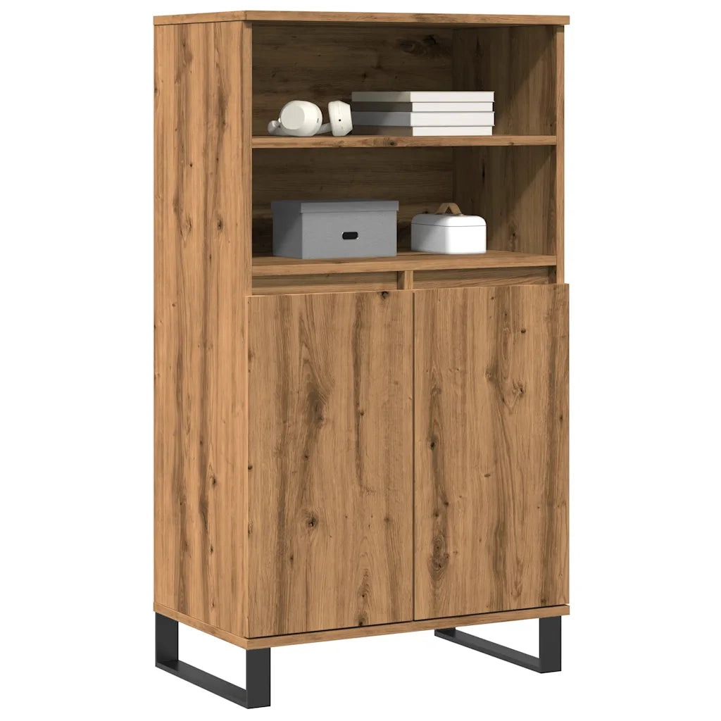 Credenza-Buffet-Armadio da cucina Rovere Artigianale 60x36x110 cm in Legno Multistrato 939566