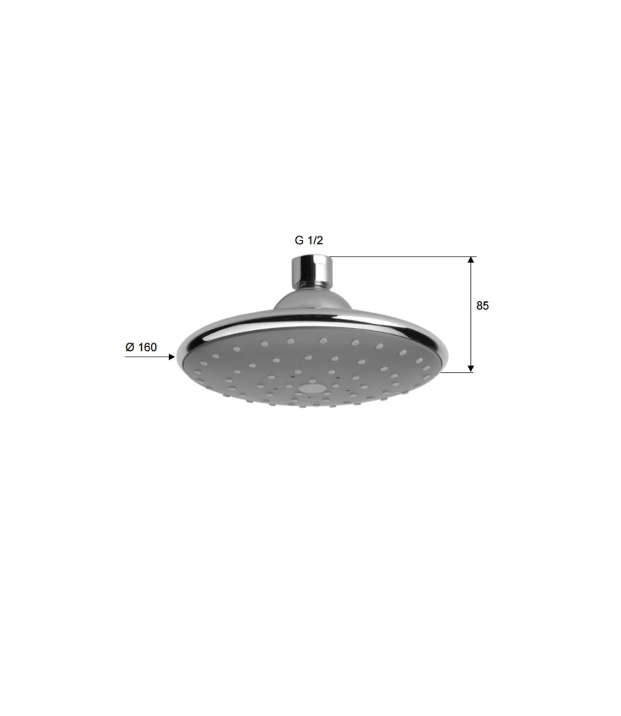 Soffione a pioggia diam. 16 cm