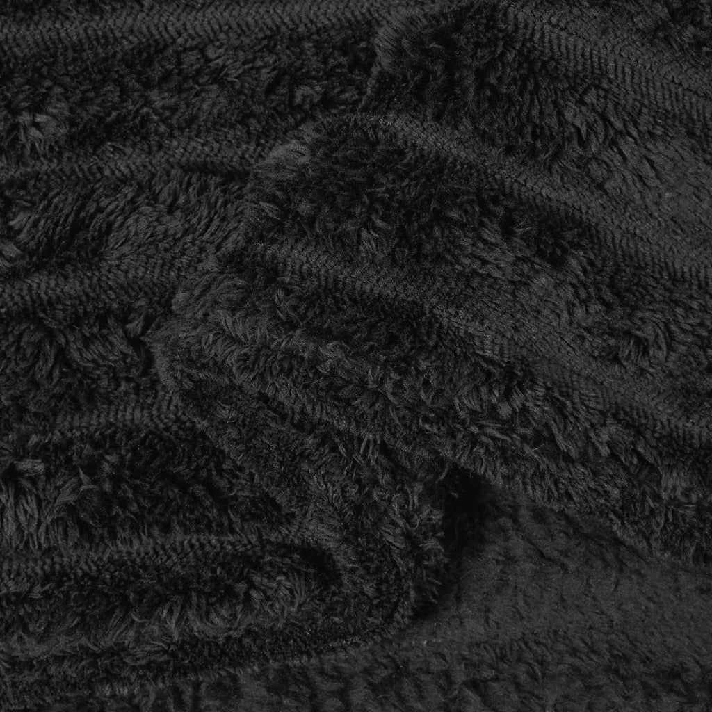 Coperte da Pile 6 pz Nero 270 x 240 cm Panno