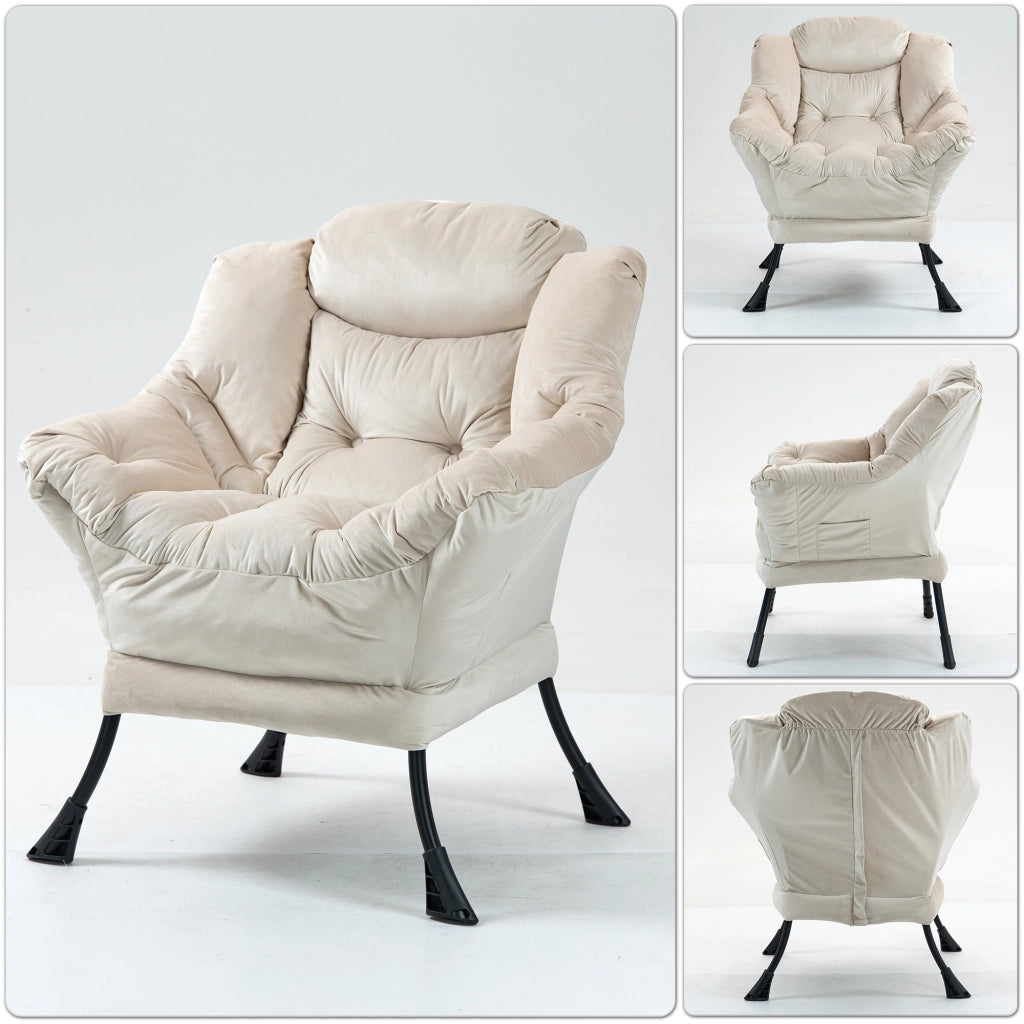 POLTRONA Relax con struttura in metallo, colore kaki