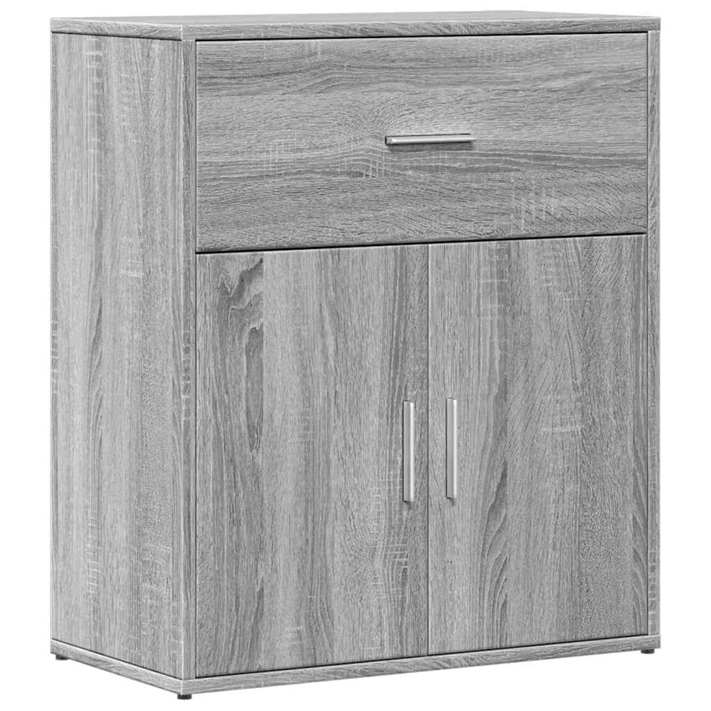 Buffet credenza cassettiera armadio mobile contenitore organizer per cucina soggiorno salotti set da 2 Sonoma 60 x 31 x 70 cm legno ingegnerizzato grigio 02_0036959