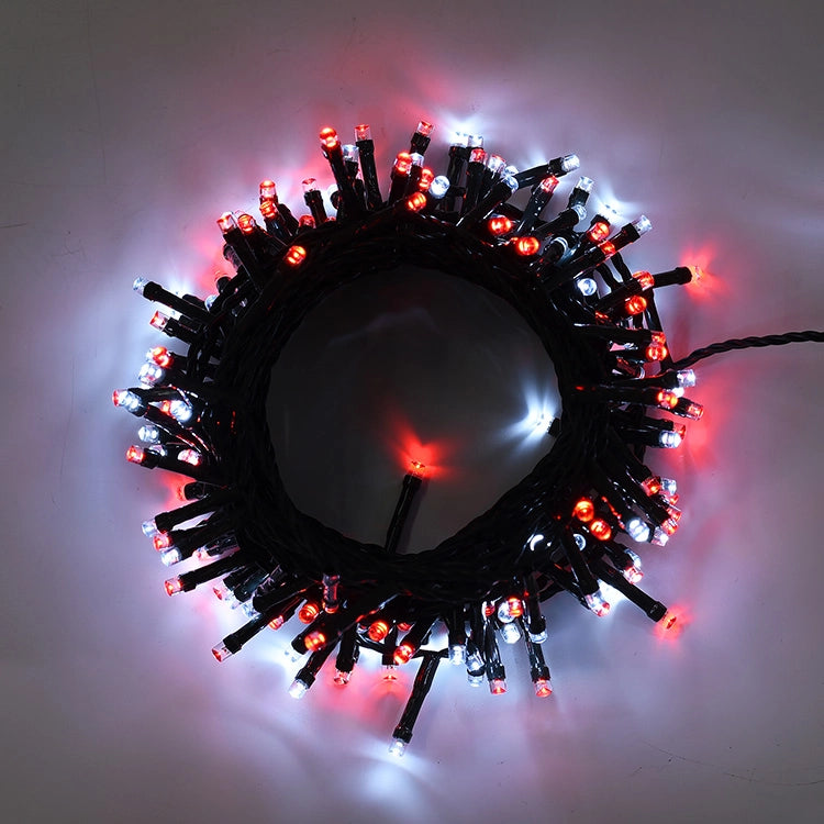 CATENA LUMINOSA LED 500 LUCI BIANCHE E ROSSE - VERSATILE SICURA E DUREVOLE PER INTERNI ED ESTERNI