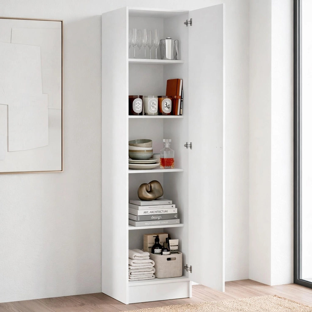 Itabuna Armadietto Multiuso Bianco 49.2 x 47.1 x 200 cm