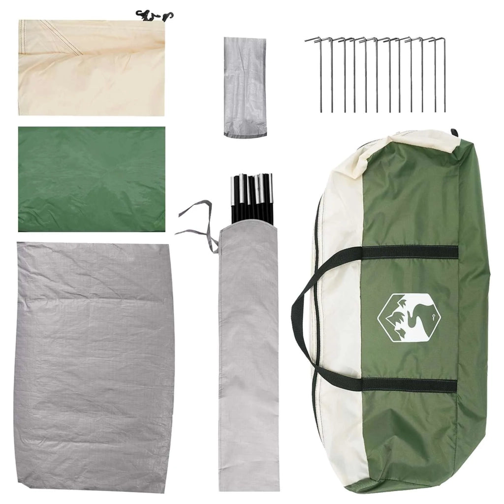 Tenda da campeggio Verde 6 persone Poliestere e Acciaio 42028652