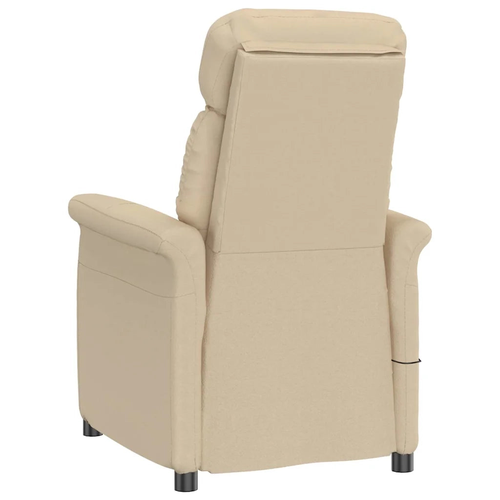Sedia da massaggio Crema 96.5 x 70.5 x 95 cm Microfibra 348411