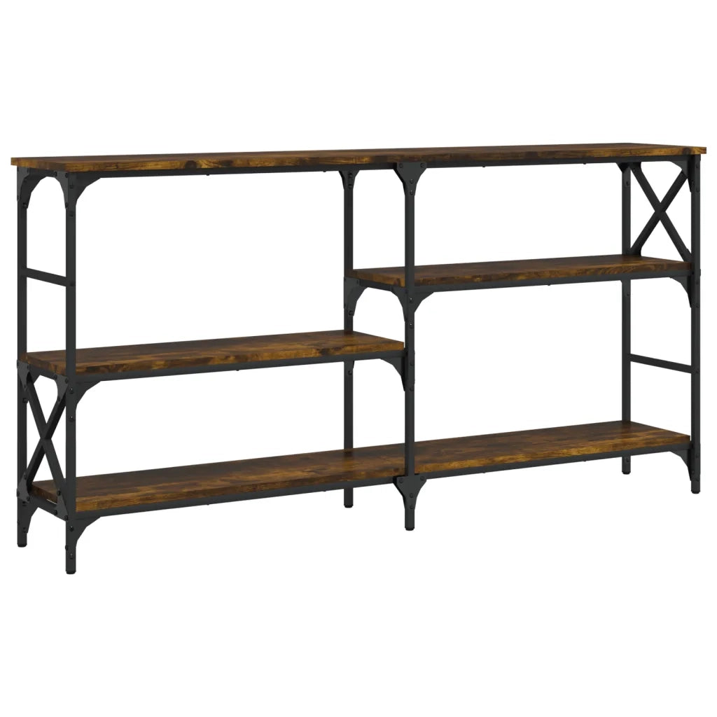Tavolo Consolle | Tavolo d'Ingresso Rovere Fumo 150x29x76,5 cm in Legno Multistrato