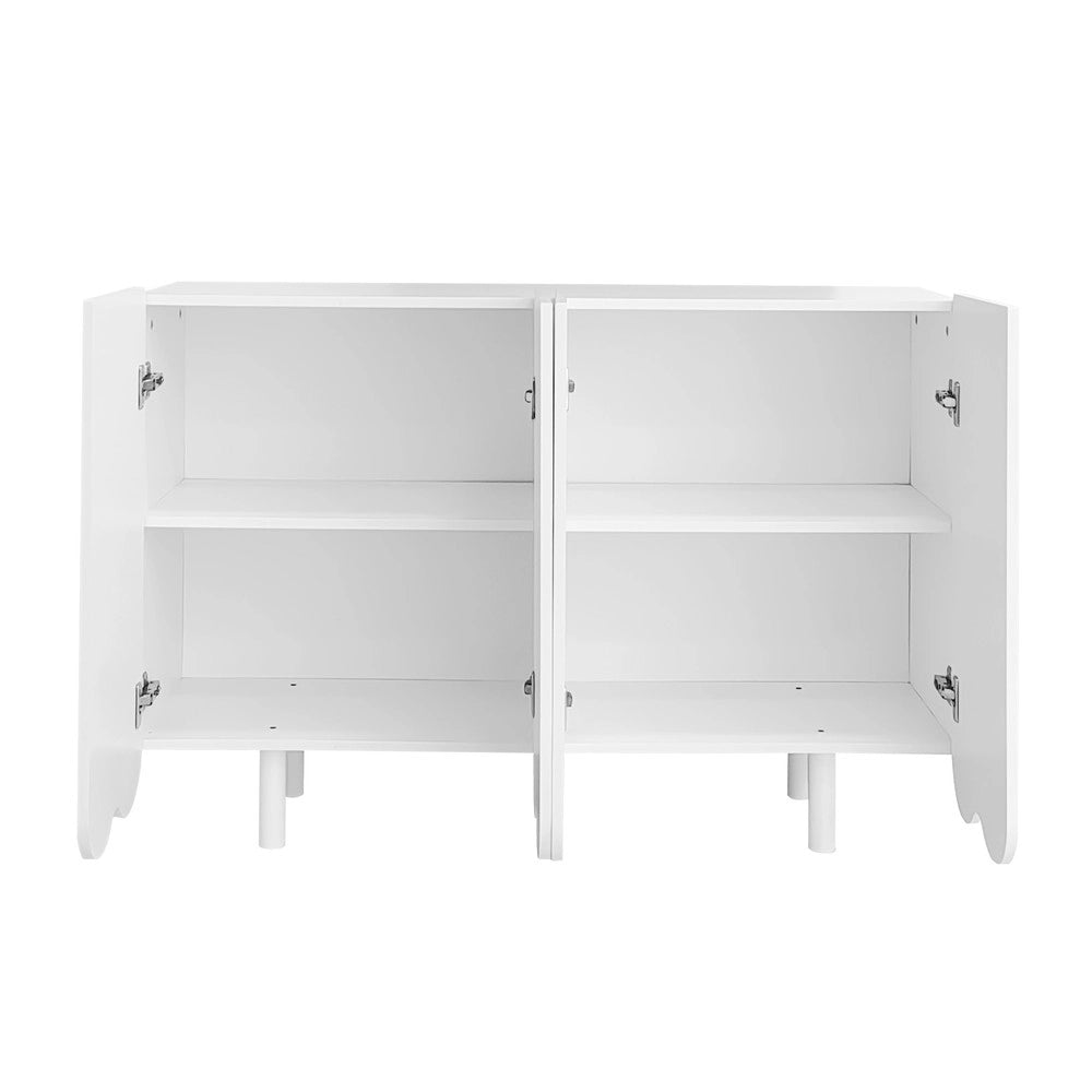 Credenza con Ante Sagomate ¨C MINIMAL ¨C Legno, Design Moderno