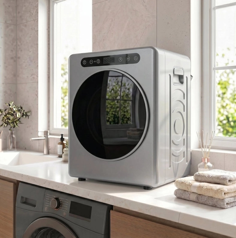 Asciugatrice a evacuazione compatta 5 kg 1000 W argento