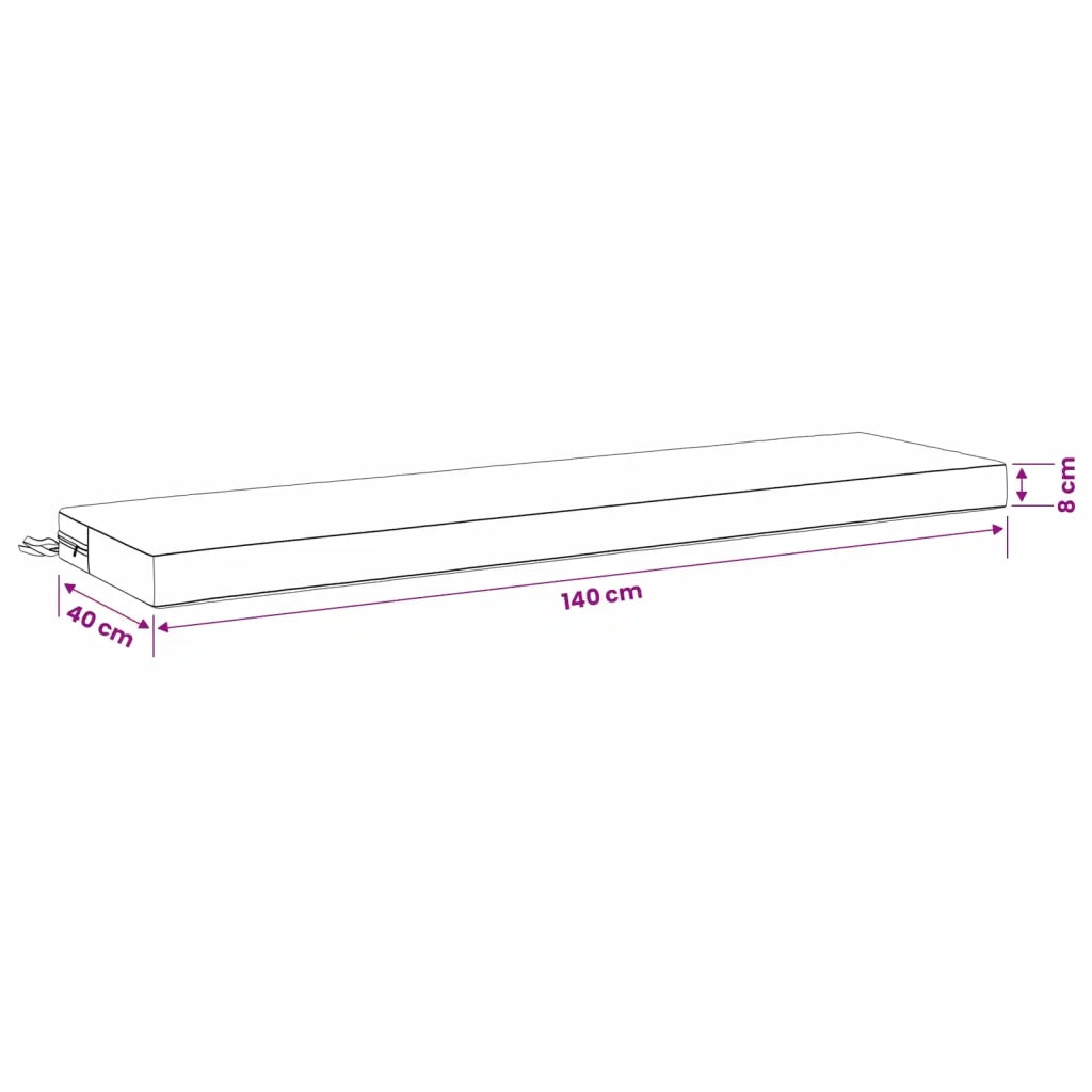 Cuscini per Panchina a 2 Pezzi SOEST 2 pz 100% Poliestere 949789