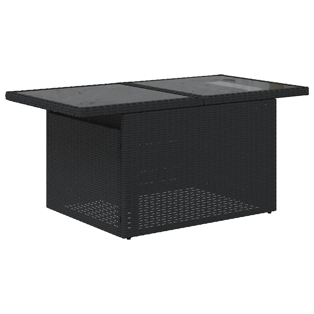Set Divani da Giardino con Cuscini 7pz Nero Polyrattan 3269015
