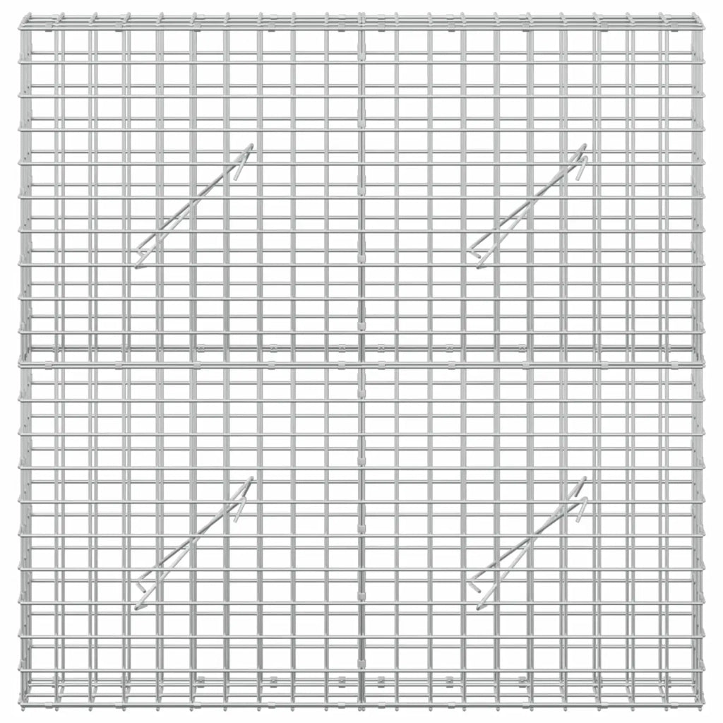 Gabion con Filo da 3,5 mm e Maglia da 5x5 cm 100x10x100 cm 3462044