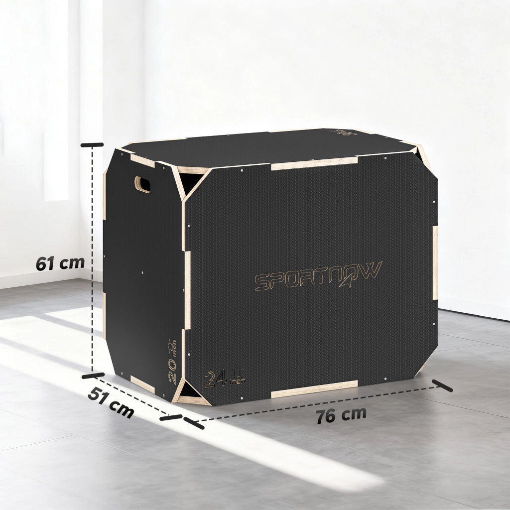 Caj¨®n Pliom¨¦trico Legno 3 in 1 ¨C Minimal ¨C 76x61x51 cm Nero