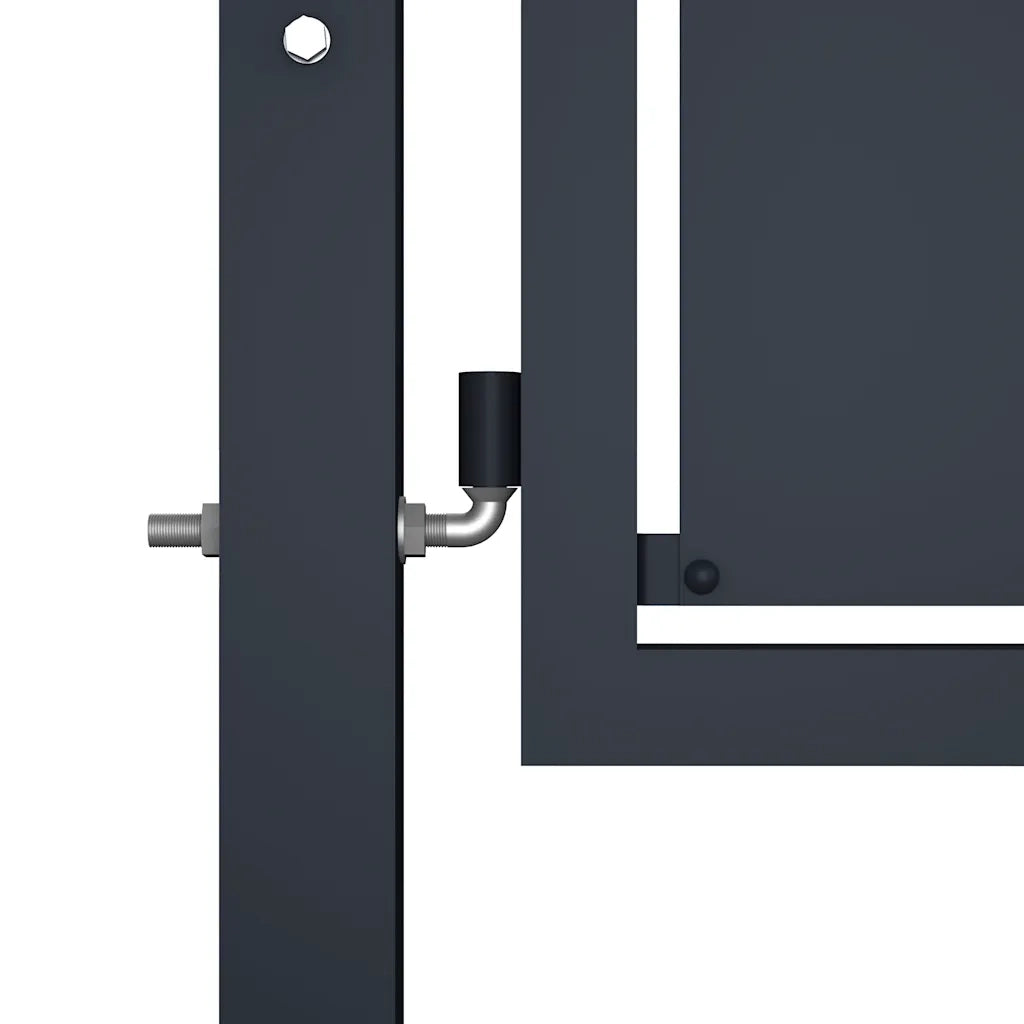 Cancello da Giardino in Acciaio 300x150 cm Antracite 144526