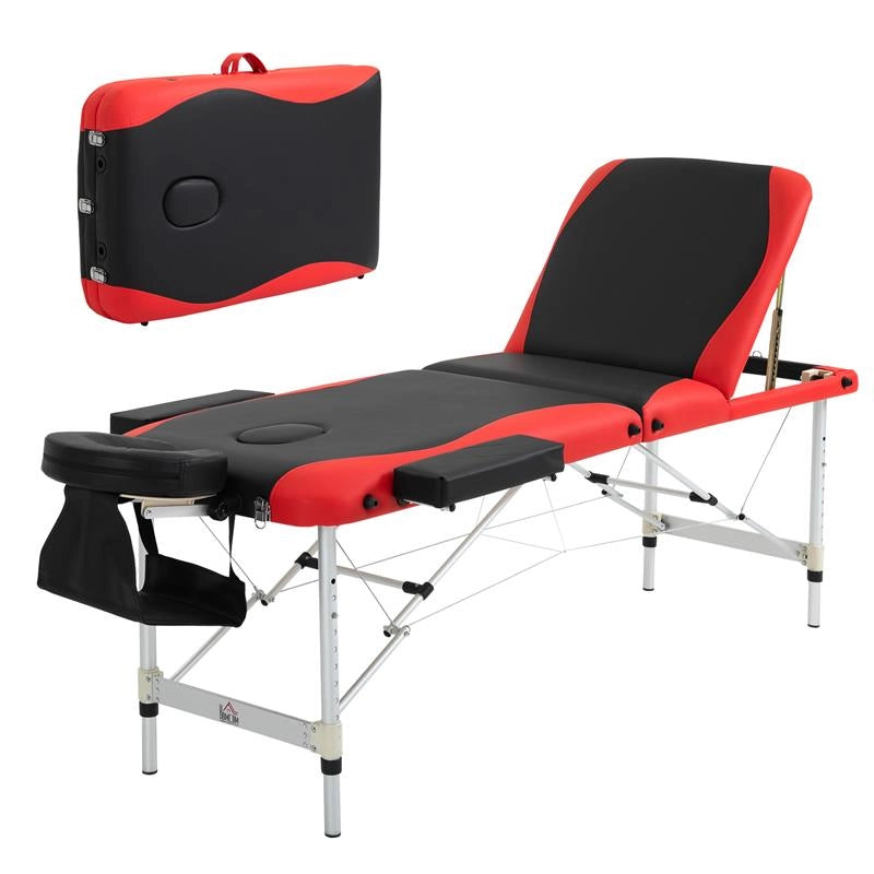 LETTINO MASSAGGI PORTATILE PIEGHEVOLE E PROFESSIONALE IN ALLUMINIO