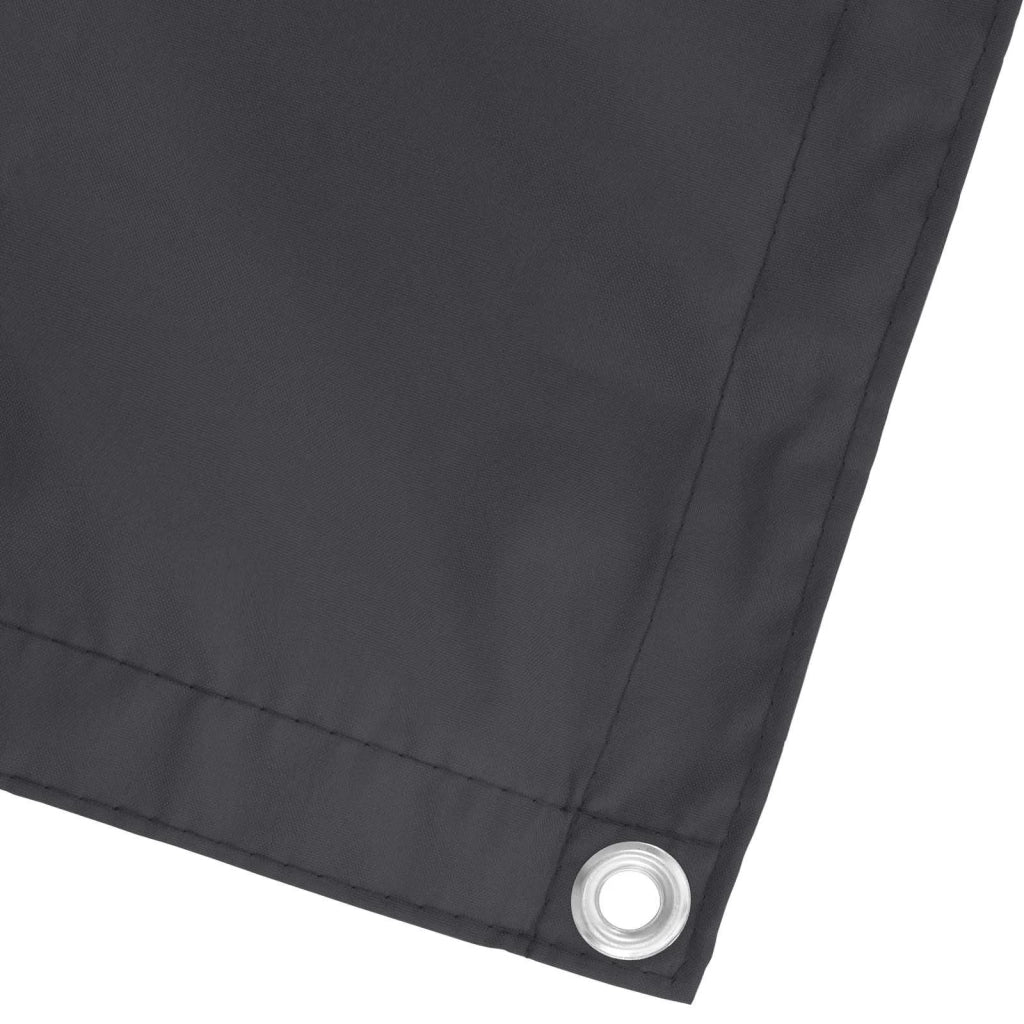 Schermo da balcone Nero 90 x 200 cm Oxford alu rivestito in PU 42030847
