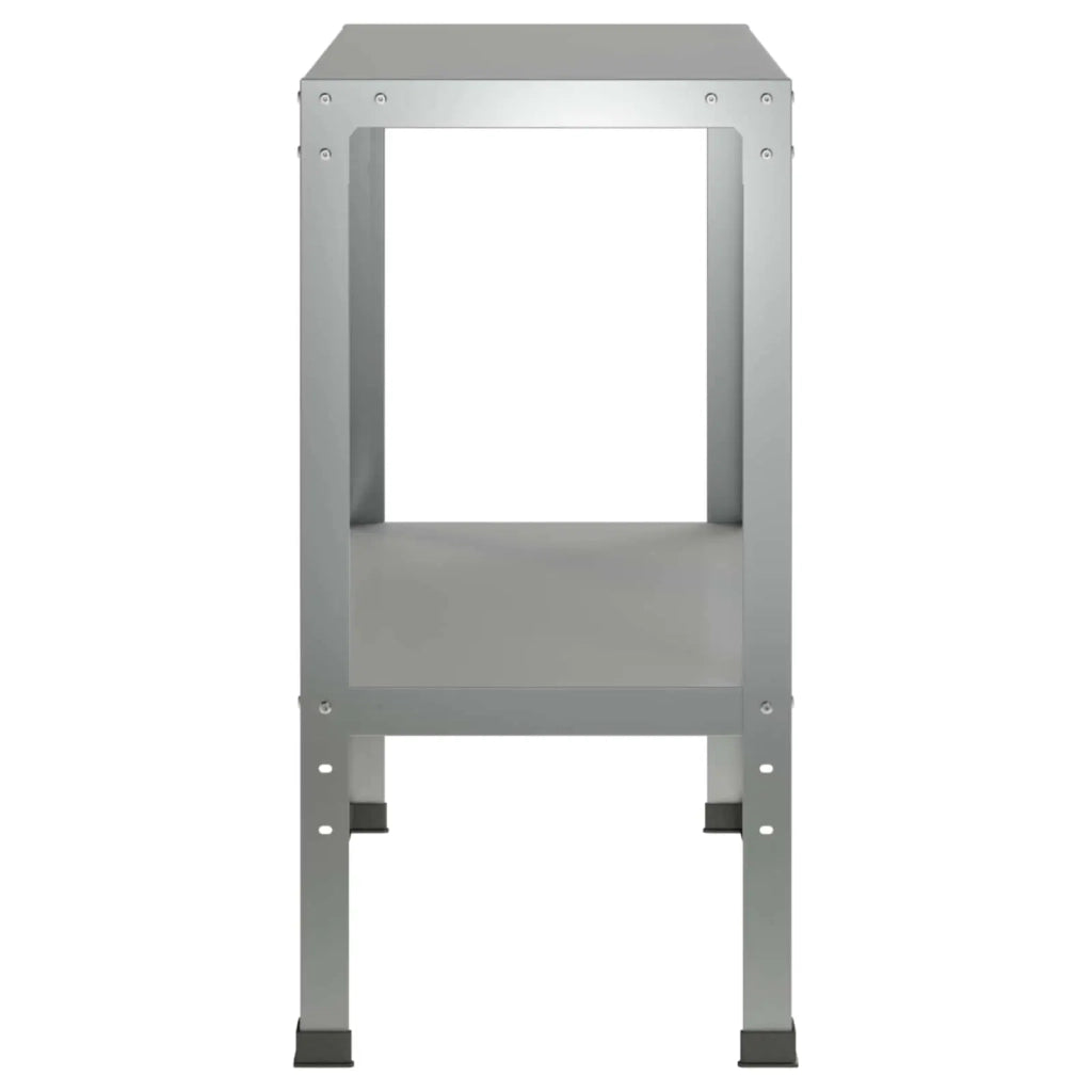 Tavolo da rinvaso 100 x 40 x 80 cm Acciaio zincato Argento 8014860