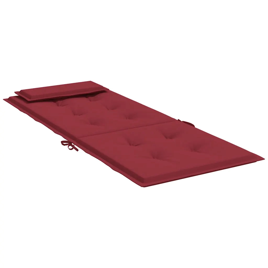 Cuscini Sedia con Schienale Alto 6 pz Rosso Vino Tessuto Oxford 361903