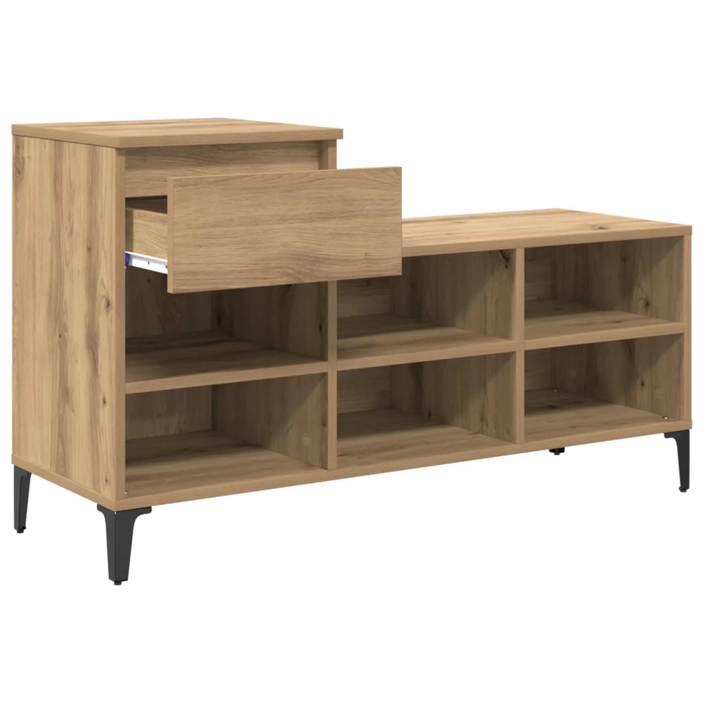 Mobile per scarpe rovere artigianale 102 x 36 x 60 cm 881043