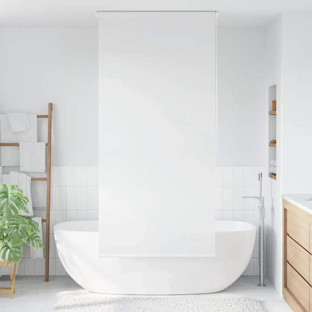 Tenda a rullo | Tenda avvolgibile per Doccia 100x240 cm Bianco