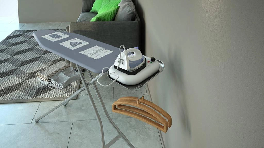 Colombo CLM850137 Turbo Vapor Asse da Stiro 120x40 cm 6 posizioni altezza fino a 95 cm portacaldaia 10 Kg griglia portabiancheria colore Grigio
