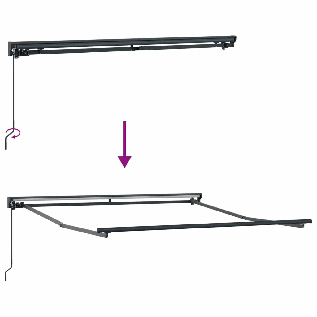 Struttura della tenda Grigio chiaro 350 x 250 cm 3330391