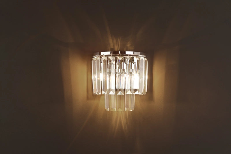 Applique MONACO glamour cromata con cristalli 2xG9 Maxlight