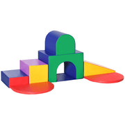Set 7 Costruzioni Morbide per Bambini  1-3 Anni in PU e EPE Multicolore