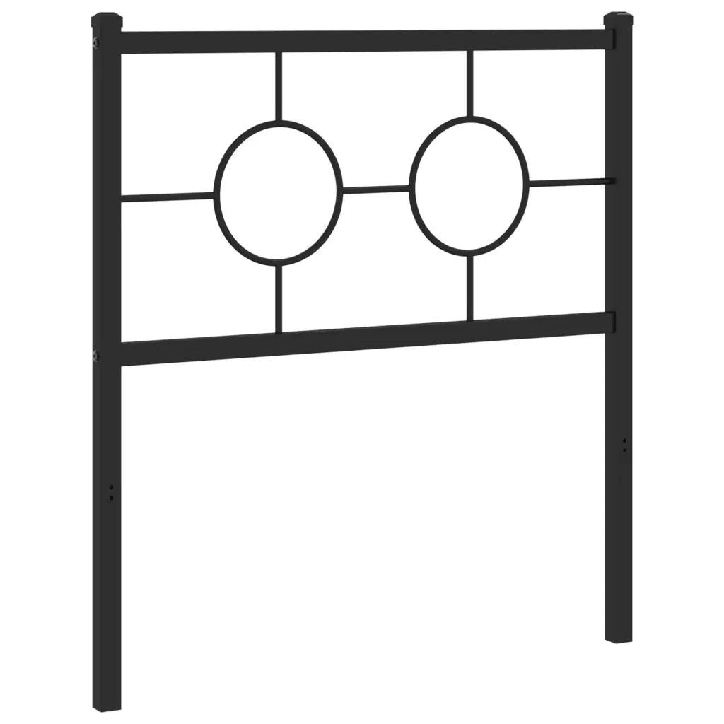 Testiera di Ricambio in Metallo Nero 80 cm 376253