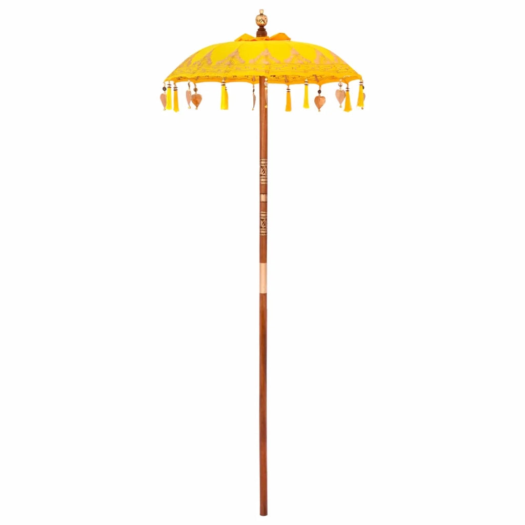 Ombrello balinese con base Giallo 95 x 95 x 260 cm 3356914