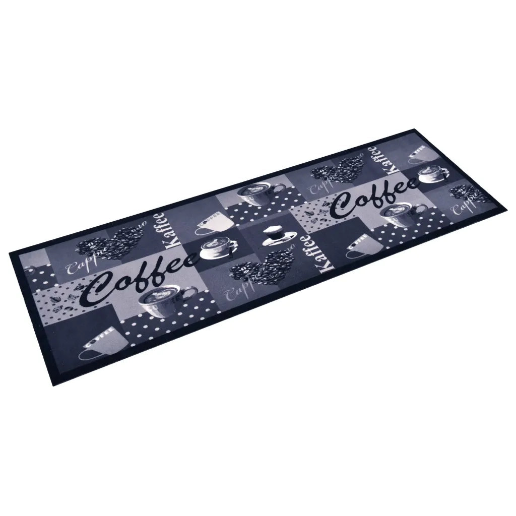 Tappetino da Cucina Lavabile-Tappeto da Cucina Caff¨¨ Blu 45x150 cm