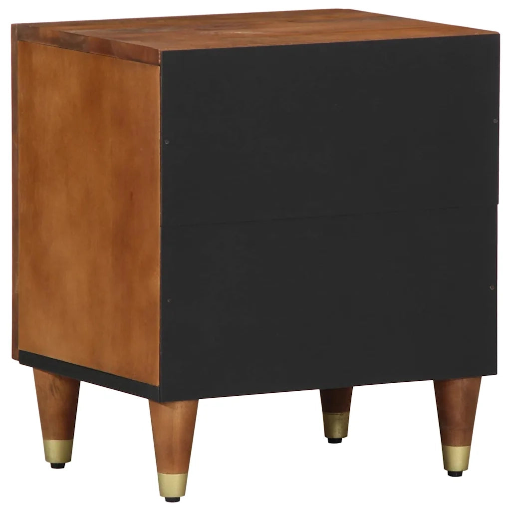 Comodino | Armadio da Notte | Mobiletto da notte con porta Marrone miele 40 x 33 x 46 cm