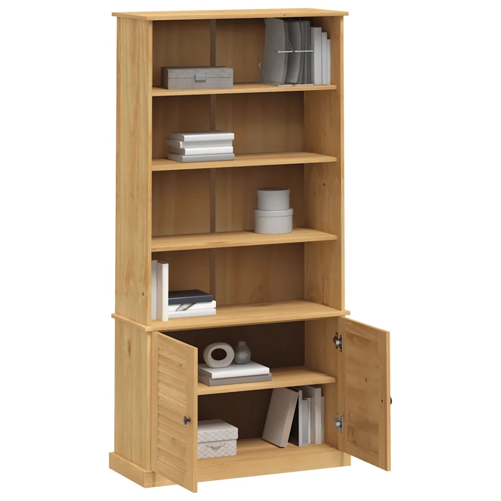 Libreria-Scaffale per Libri-Mobile di Stoccaggio VIGO 85x35x170 cm in Legno Massello di Pino