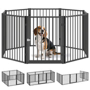 Parc per cani ¨C Minimal ¨C 8 pannelli pieghevole nero