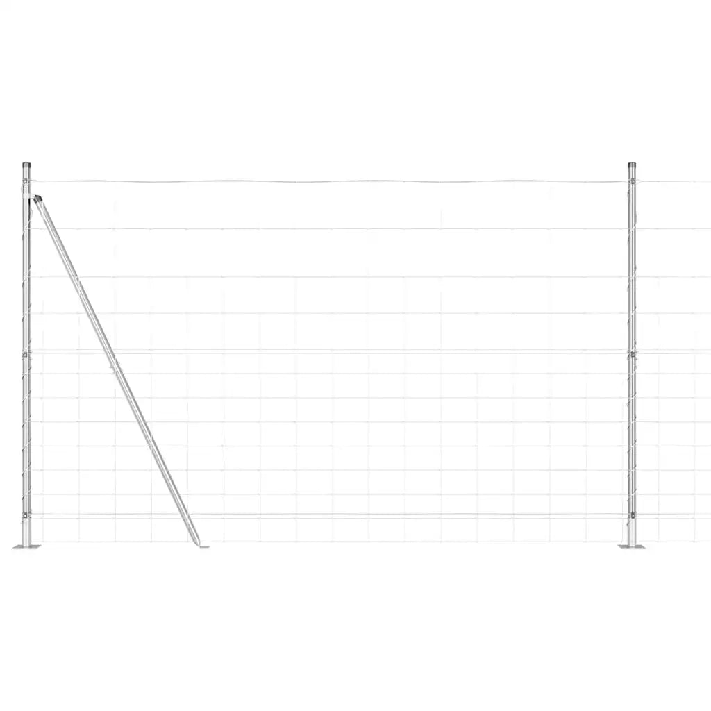 Palo della recinzione Zincato 25 x 1,5 m Acciaio 3351518