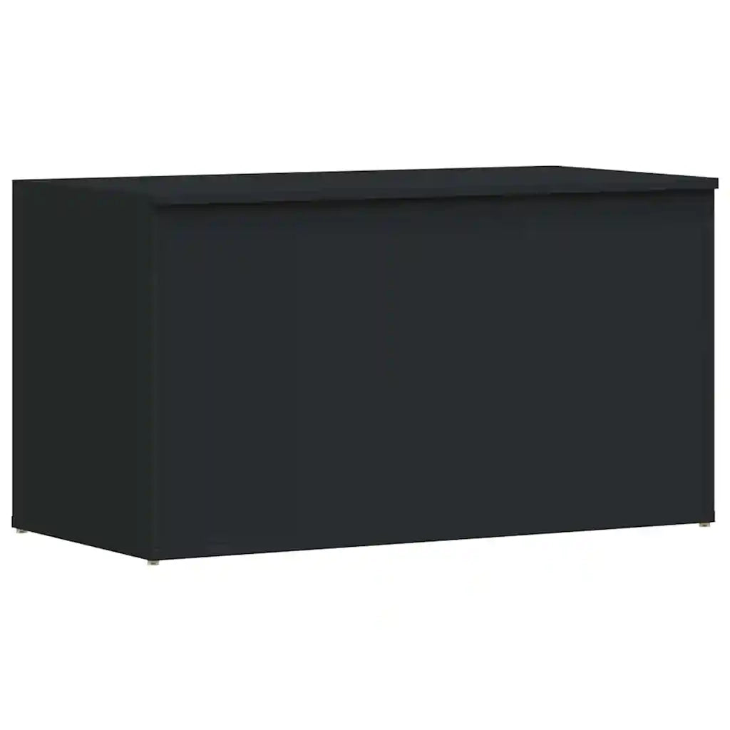 Cassapanca Nera 84x42x46 cm in Legno Ingegnerizzato 803057
