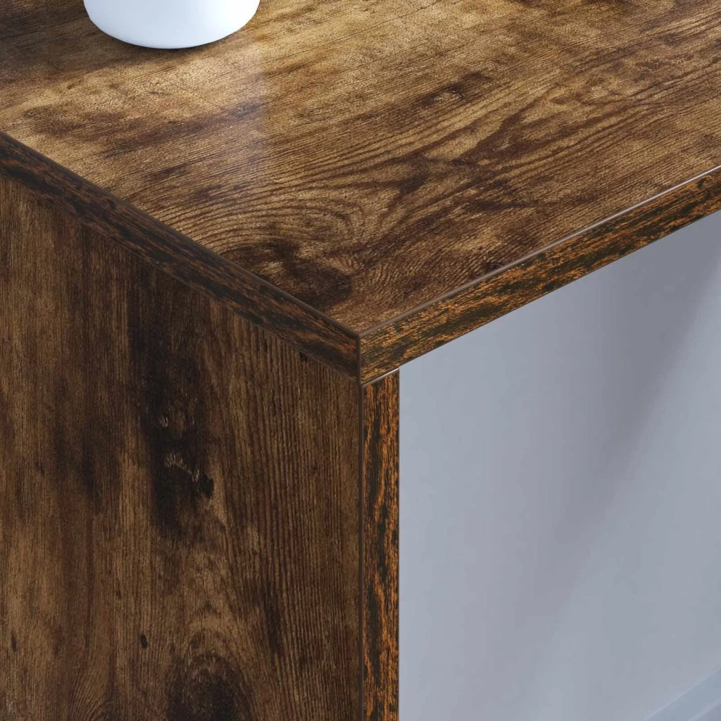 Scrivania | Tavolo da Ufficio a parete Rovere fum¨¦ 80 x 45 x 30 cm