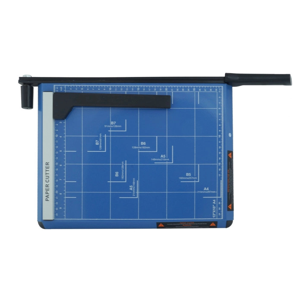 Trade Shop - Taglia Carta Taglierina Paper Cutter Fogli A4 A5 B6 B7 Ghigliottina In Metallo -