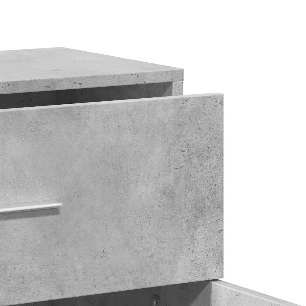 Credenza-Buffet-Armadio da cucina Grigio Cemento 60x31x70 cm in Legno Multistrato 940951