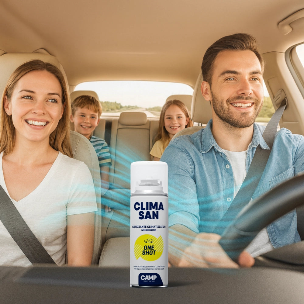Igienizzante monodose climasan one shot spray climatizzatori abitacoli auto camper 200ml