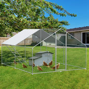 Recinto per Animali Domestici ¨C Minimal ¨C Metallo 3x4x2m con Serratura di Sicurezza e Telo PE Impermeabile